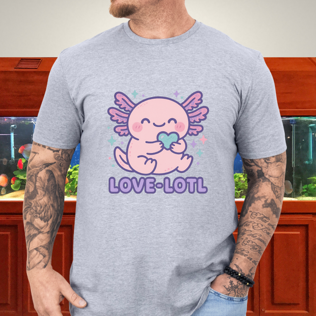 Love-Lotl Kawaii Axolotl Pastel T-Shirt