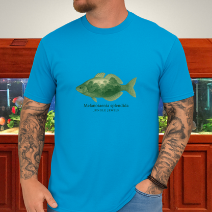 Jungle Jewels Tee – Eastern Rainbowfish Double Exposure Design