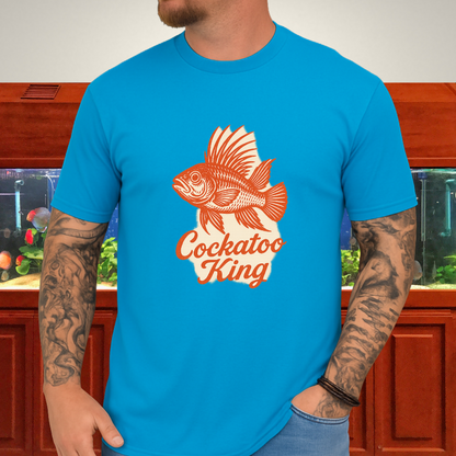 Cockatoo King Tee – Retro Apistogramma Letterpress Design