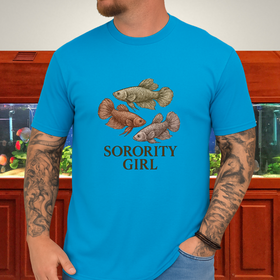 Female Betta Sorority Tee – Trio Design with Typography