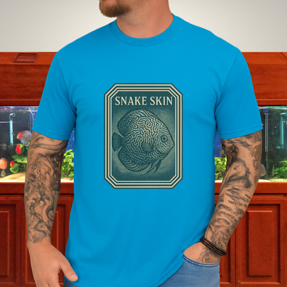 Retro Geometric Snake Skin Discus Tee