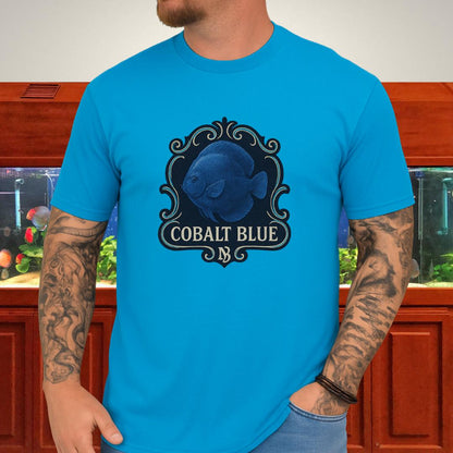 Majestic Retro Badge Cobalt Blue Discus Tee-T-Shirt-Fish &amp; Friends Tees