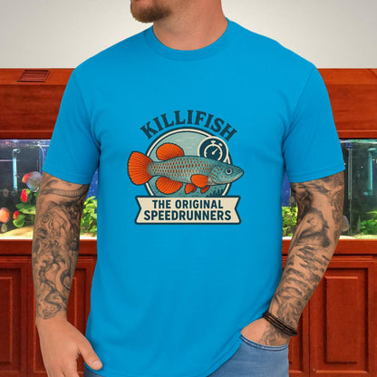 Original Speedrunners Tee – Korthausae Killifish Badge Design