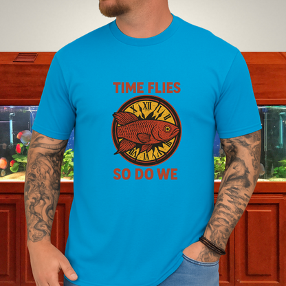 Time Flies, So Do We Tee – Guentheri Killifish Surreal Design
