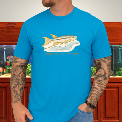 Stripe It Like It’s Hot Tee – Bivittatum Killifish Surreal Design