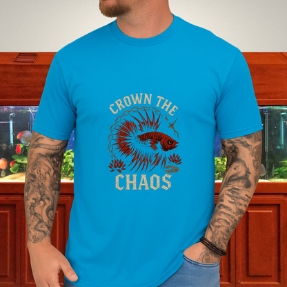 Crown the Chaos Crowntail Betta T-Shirt – Punk Fishkeeper Apparel