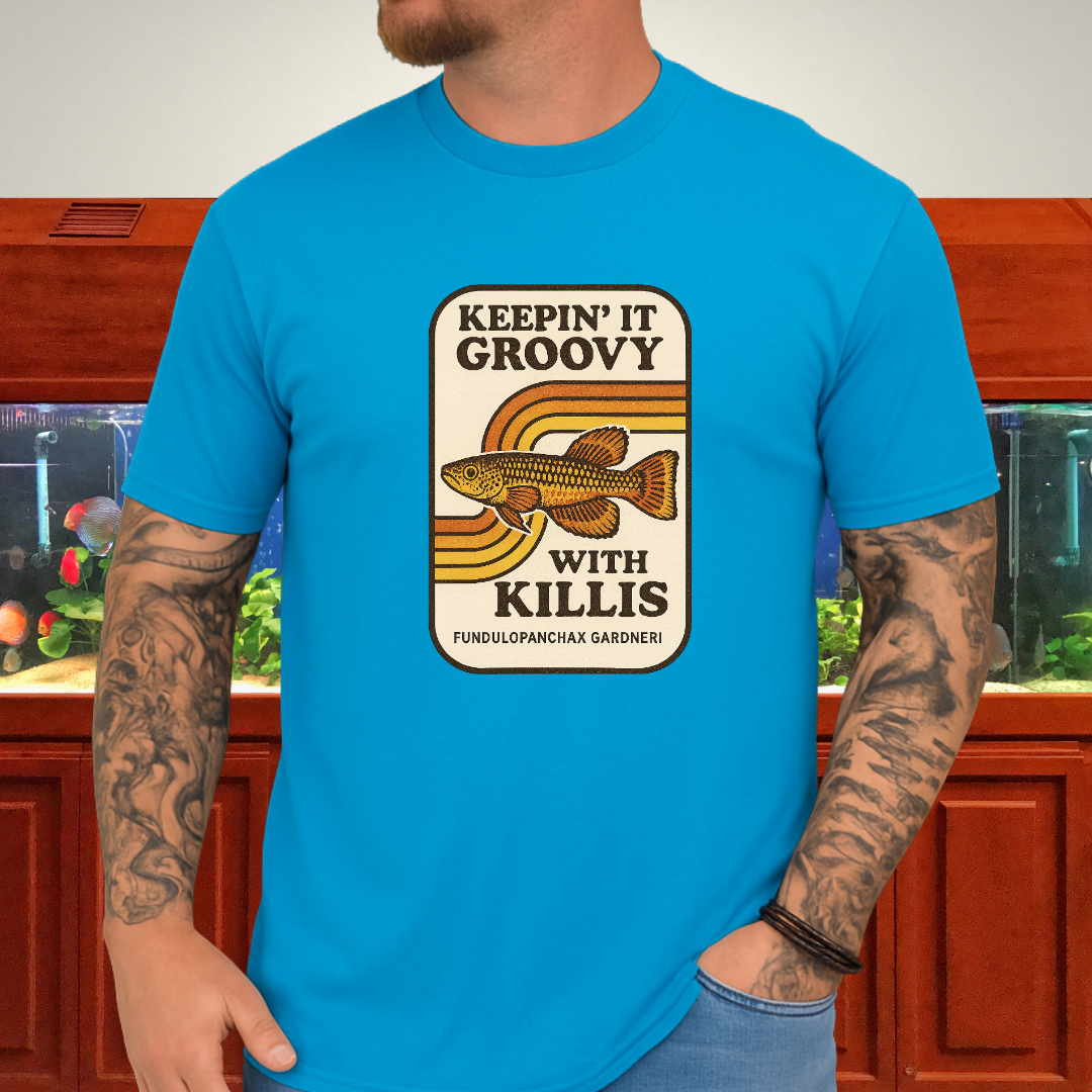 Keepin’ it Groovy Tee – Gardneri Killifish Retro Design