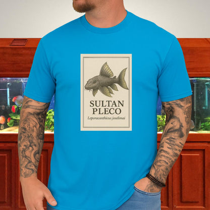 Sultan Pleco Tee – Realistic Etching Catfish Design-T-Shirt-Fish &amp; Friends Tees
