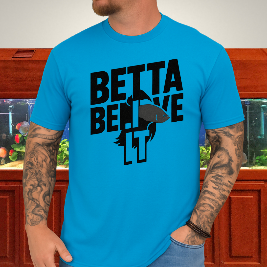 Stencil Betta Fish T-Shirt – Betta Believe It