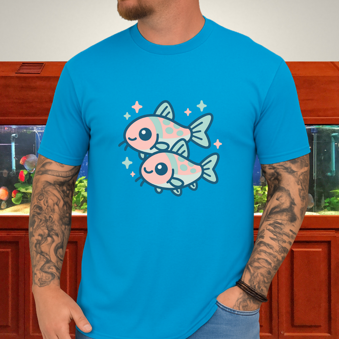 Adorable Nano Fish Shirt – Pygmy Corydoras Pastel Style