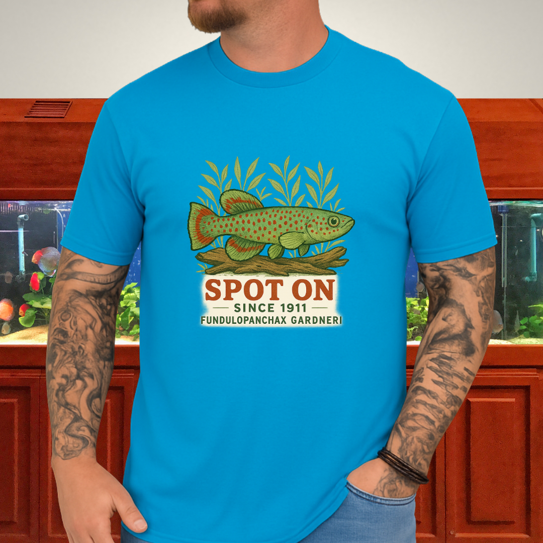 Spot On Since 1911 Tee – Gardneri Killifish Retro Design