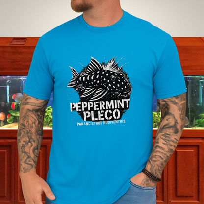 Peppermint Pleco T-Shirt – Punk Graffiti Parancistrus nudiventris Design for Aquarium Hobbyists