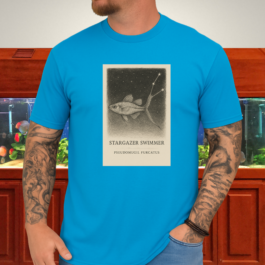 Surreal Pseudomugil Shirt – Dreamy Forktail Blue-eye Design