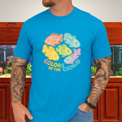 Colors of the Cichlid Tee – Rainbow Apistogramma Kawaii Design