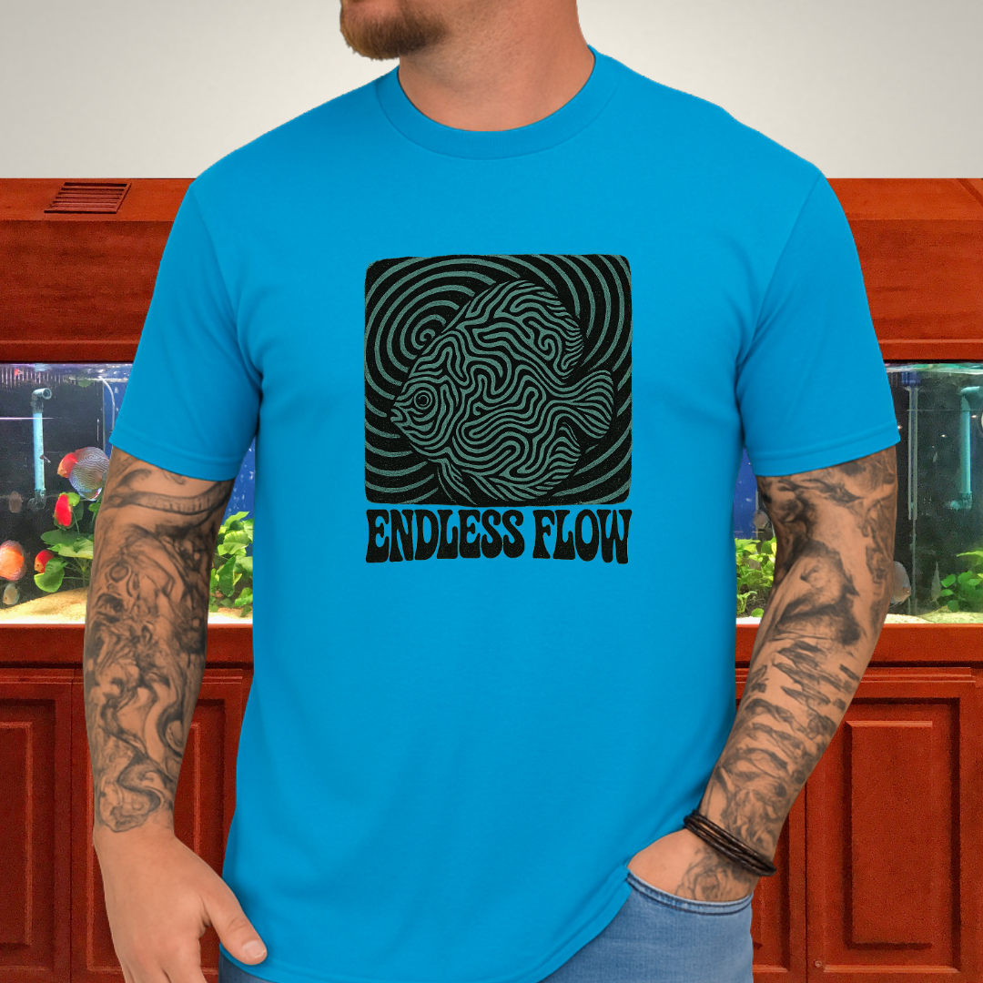 Endless Flow Surreal Snakeskin Discus Tee