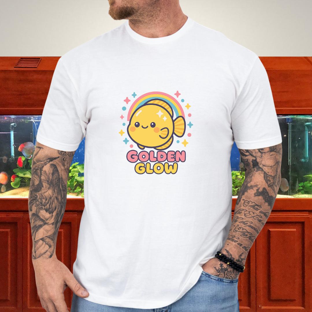 Golden Glow Kawaii Discus Rainbow Tee-T-Shirt-Fish &amp; Friends Tees