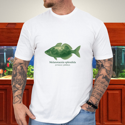 Jungle Jewels Tee – Eastern Rainbowfish Double Exposure Design