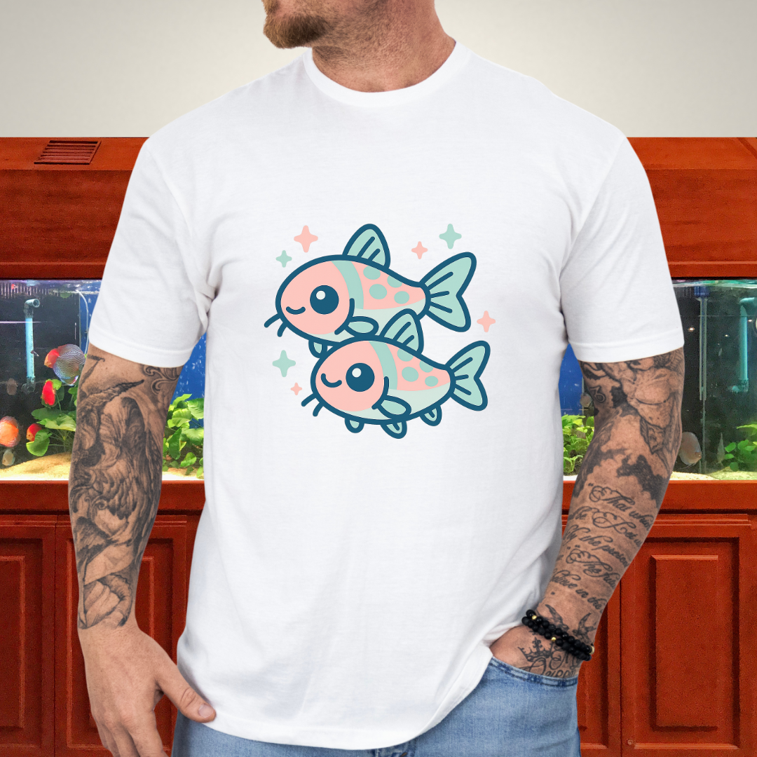 Adorable Nano Fish Shirt – Pygmy Corydoras Pastel Style