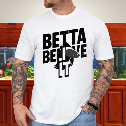 Stencil Betta Fish T-Shirt – Betta Believe It