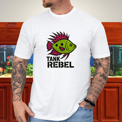 Tank Rebel Tee – Punk Three-Spot Gourami Mohawk Design