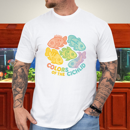Colors of the Cichlid Tee – Rainbow Apistogramma Kawaii Design