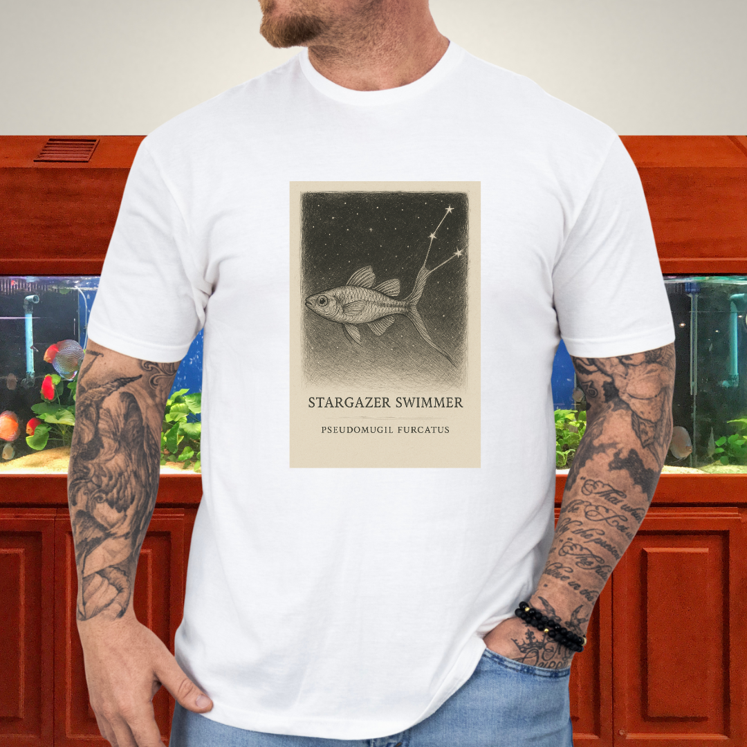 Surreal Pseudomugil Shirt – Dreamy Forktail Blue-eye Design