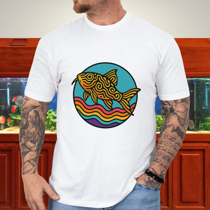 Psychedelic Cory Tee – Rainbow Swirl Trilineatus Design