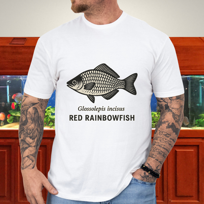 Lake Sentani Rainbowfish Shirt – Bold Red Fish Design