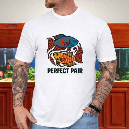 Perfect Pair Tee – Bold Yin-Yang Paradise Fish Design