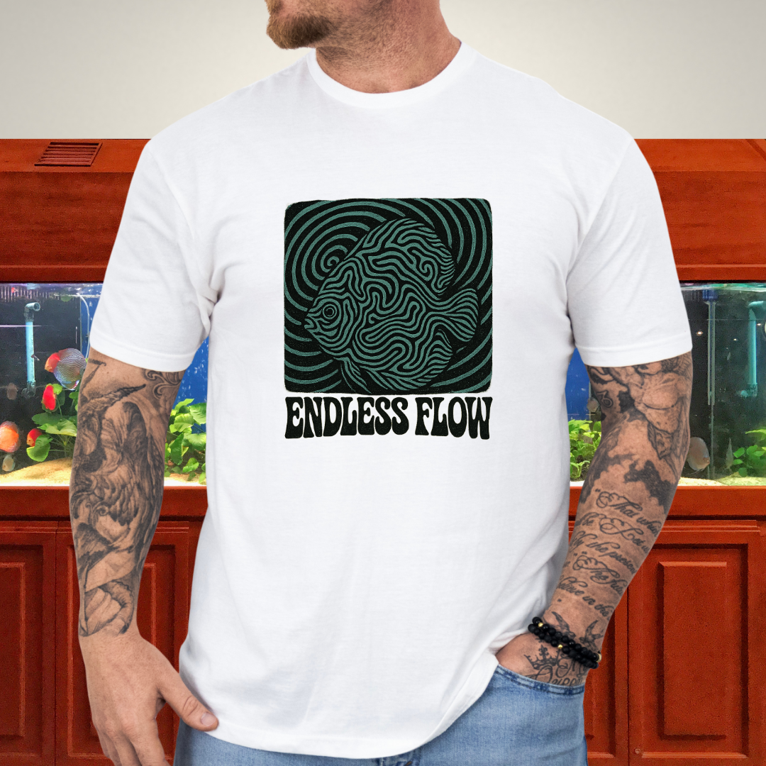 Endless Flow Surreal Snakeskin Discus Tee