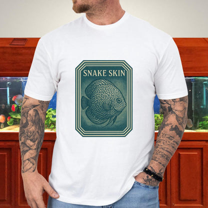 Retro Geometric Snake Skin Discus Tee-T-Shirt-Fish &amp; Friends Tees