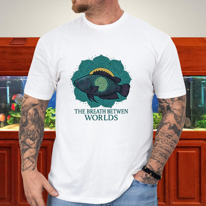 The Breath Between Worlds Tee – Spiritual Climbing Perch Design