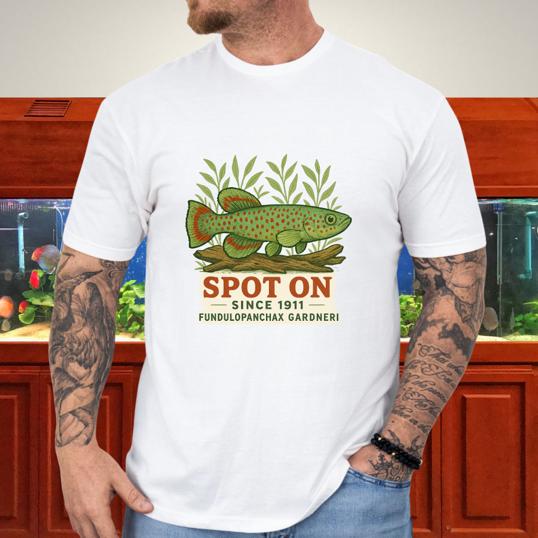 Spot On Since 1911 Tee – Gardneri Killifish Retro Design