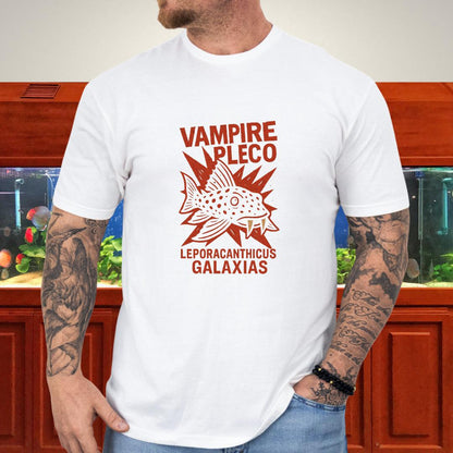 Vampire Pleco Tee – Punk Stencil Catfish Design-T-Shirt-Fish &amp; Friends Tees