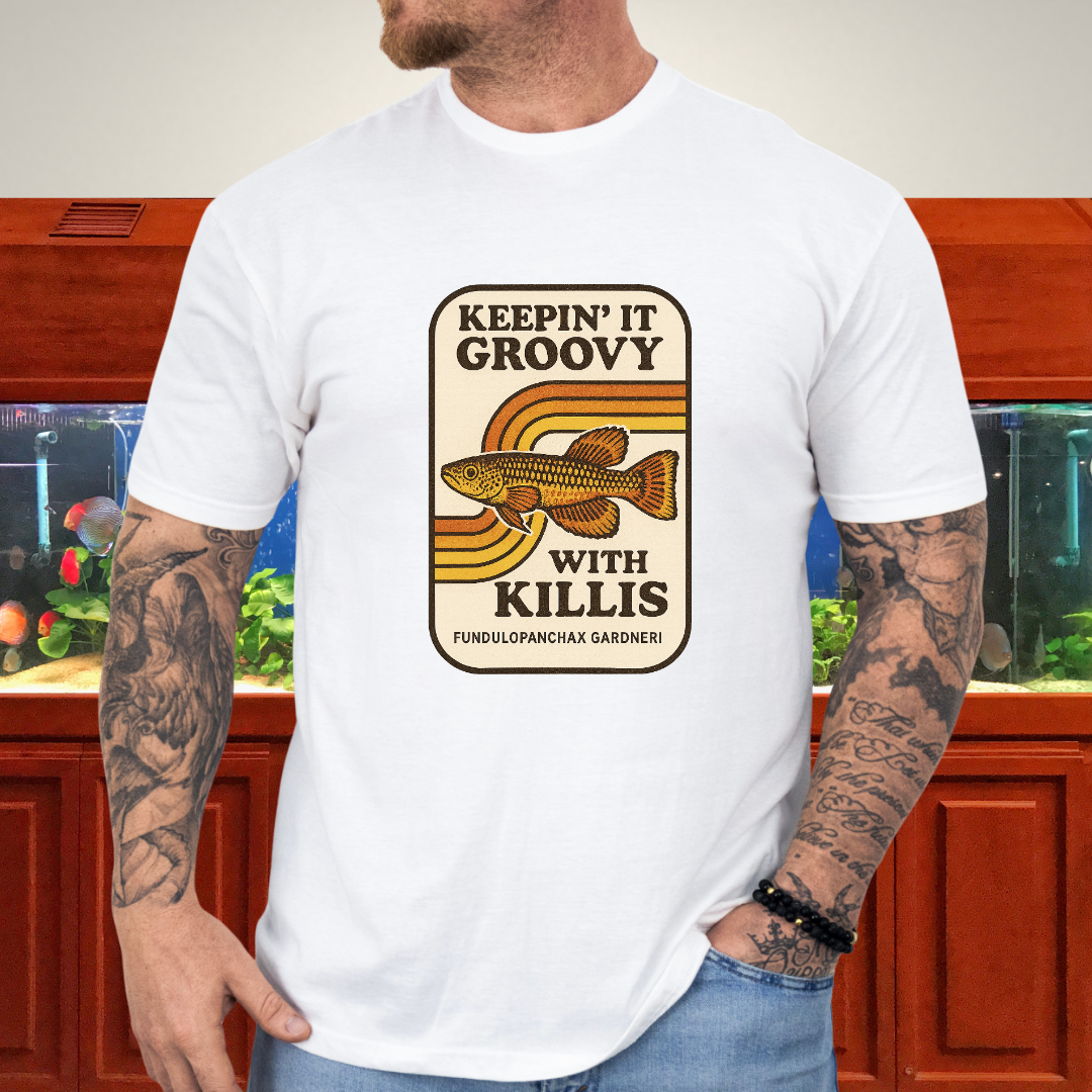 Keepin’ it Groovy Tee – Gardneri Killifish Retro Design