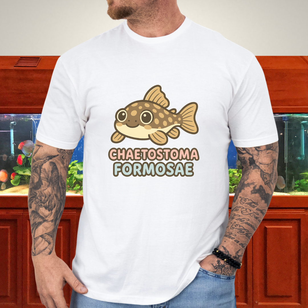 Rubber Lip Pleco Tee – Kawaii Catfish Bubble Letter Design
