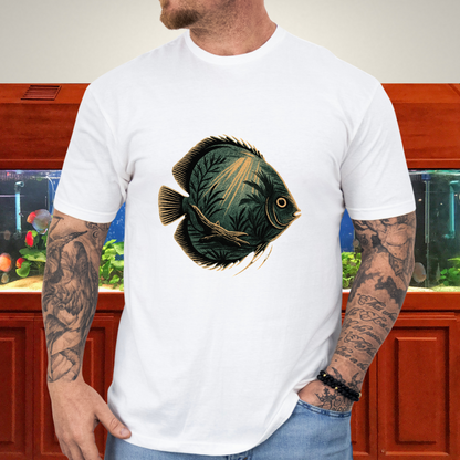 Tropical Surrealism: Heckel Discus with Amazon Scene Tee